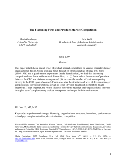 The Flattening Firm and Product Market Competition