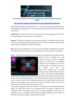 An interactive game for 14+ students combining code