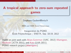 A tropical approach to zero