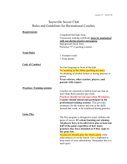 Game Rules - Sayreville Soccer Club