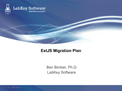 ExtJS Migration Plan