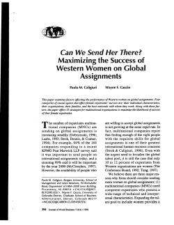 Can We Send Her There? Maximizing the Success