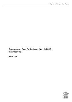 Queensland Fuel Seller form (No.1) 2016 instructions