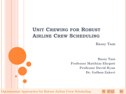 Optimisation Approaches for Robust Airline Crew Scheduling