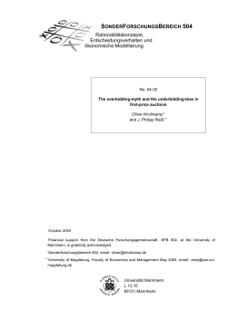 The overbidding-myth and the underbidding-bias in first