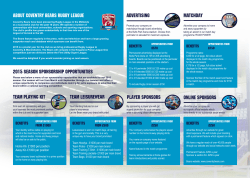 ABOUT COVENTRY BEARS RUGBY LEAGUE 2015 SEASON
