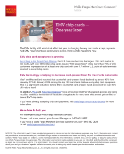 EMV chip cards one year later