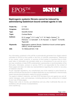 Nephrogenic systemic fibrosis cannot be induced by administering