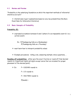 Chapter 4: Probability