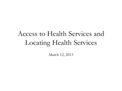 Health services