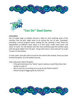 “Can Do” Goal Game