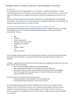 general dental council equality and diversity strategy ty strategy