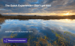 PowerPoint-presentatie - Conservation Management System