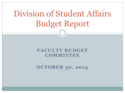 Divisional Budget Presentation &ndash; 2013 &ndash; new