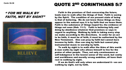 quote 2 nd corinthians 5:7 &ldquo; for we walk by faith, not