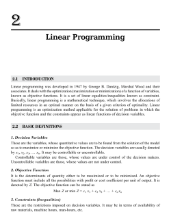 Linear Programming