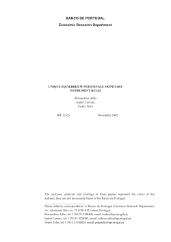 Unique equilibrium with single monetary instrument rules