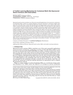 A Truthful Learning Mechanism for Contextual Multi&ndash;Slot Sponsored