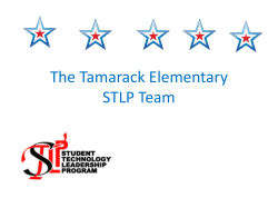 The Tamarack Elementary STLP Team