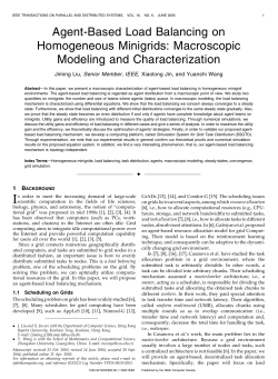Agent-Based Load Balancing on Homogeneous Minigrids
