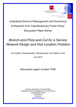 Branch-and-Price-and-Cut for a Service Network Design and Hub