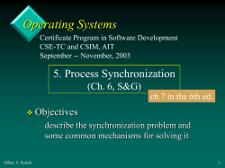 5. Synch