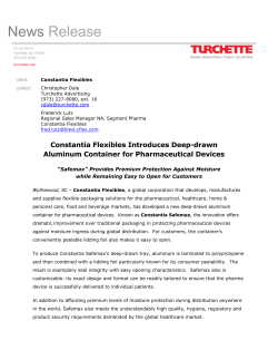 Constantia Flexibles Introduces Deep-drawn Aluminum