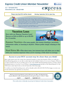 ECU newsletter July 2016