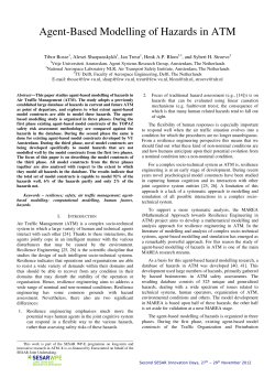 Agent-Based Modelling of Hazards in ATM