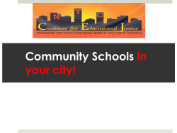 Community Schools - The Center for Popular Democracy