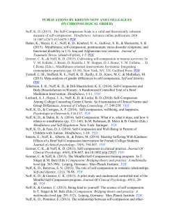 Publications by Kristin Neff AND COLLEAGUES (in chronological