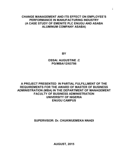 Change has significant Effect on Employee Productivity