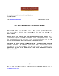 Local Elder Law Firm makes &ldquo;Best Law Firms&rdquo; Ranking