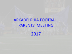 arkadelphia football parents meeting