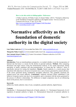 Normative affectivity as the foundation of domestic authority in the