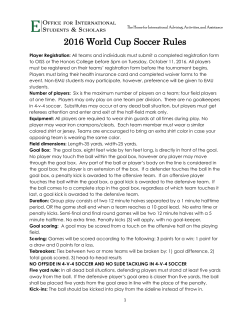 2016 World Cup Soccer Rules - Eastern Michigan University