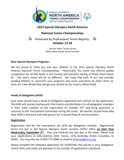 2015 Special Olympics North America National Tennis