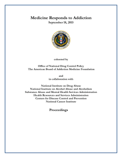 Medicine Responds to Addiction - The Addiction Medicine Foundation