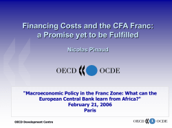 9 Cost of Capital in the CFA Area