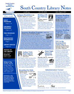 Newsletter - South Country Library