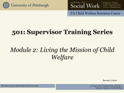 501: Supervisor Training Series Module 2
