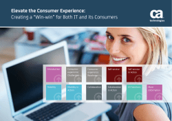 Creating a "Win-win" for Both IT and its Consumers