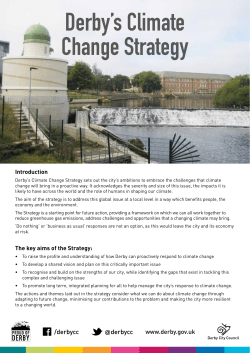 Derby`s Climate Change Strategy