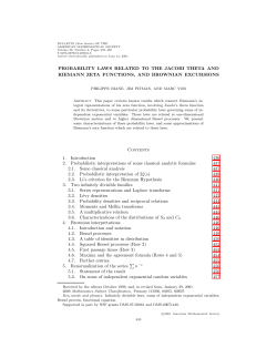 PROBABILITY LAWS RELATED TO THE JACOBI THETA AND