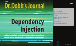By injecting methods, it`s possible to insert different actions into a