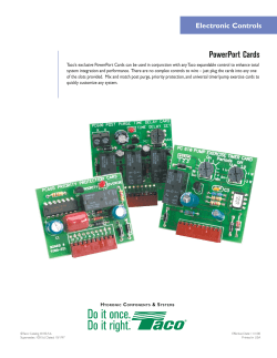 PowerPort Cards - Taco Comfort Solutions