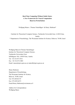 Real-Time Computing Without Stable States