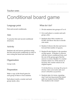 Conditional board game
