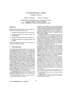 Covering polygons is hard - Foundations of