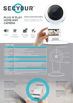 plug `n` play home wifi camera